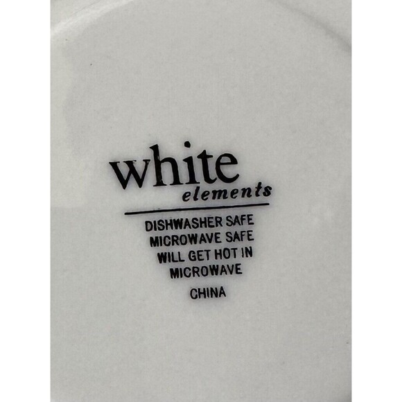 Bread & Butter 6" Plate Gibson WHITE ELEMENTS Dinnerware Pieces Entertaining - Picture 4 of 5